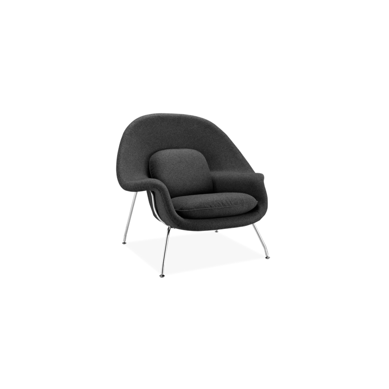 Fauteuil Noir -Le Womb Chair Relax par Eero Saarinen pour Knoll International Fauteuil Noir -Le Womb Chair Relax par Eero Saarinen pour Knoll International