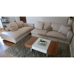Leather sofa by Daniele LoScalzo Moscheri