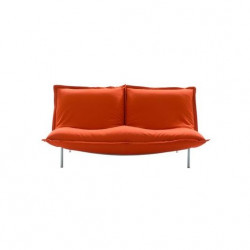 3 -seater red sofa by Pascal Mourgue- Cinna