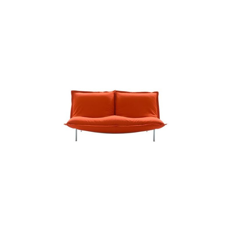 3 -seater red sofa by Pascal Mourgue- Cinna