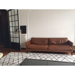 Durivier camel leather sofa