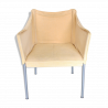 Amazing preloved vintage white armchair by Phillipe Starck