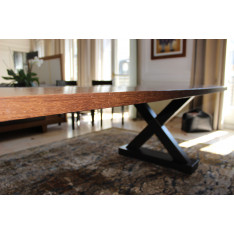 Solid wood dining table by Christian Liaigre