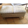 Second-hand set of a white sofa and a white chaise longue  by Meubles Sicre