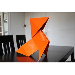Lampe origami orange  Cocotte Leonie d'occasion