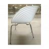 4 chaises blanches  d'occasion Tom Vac de Ron Arad pour Vitra