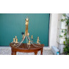Preloved vintage brass chandelier