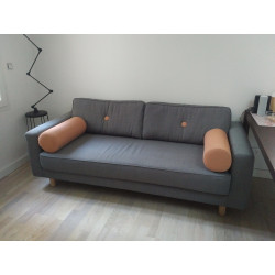 3-seater gray sofa by Fest Amsterdam
