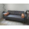 Superb preloved 3-seater gray sofa by Fest Amsterdam