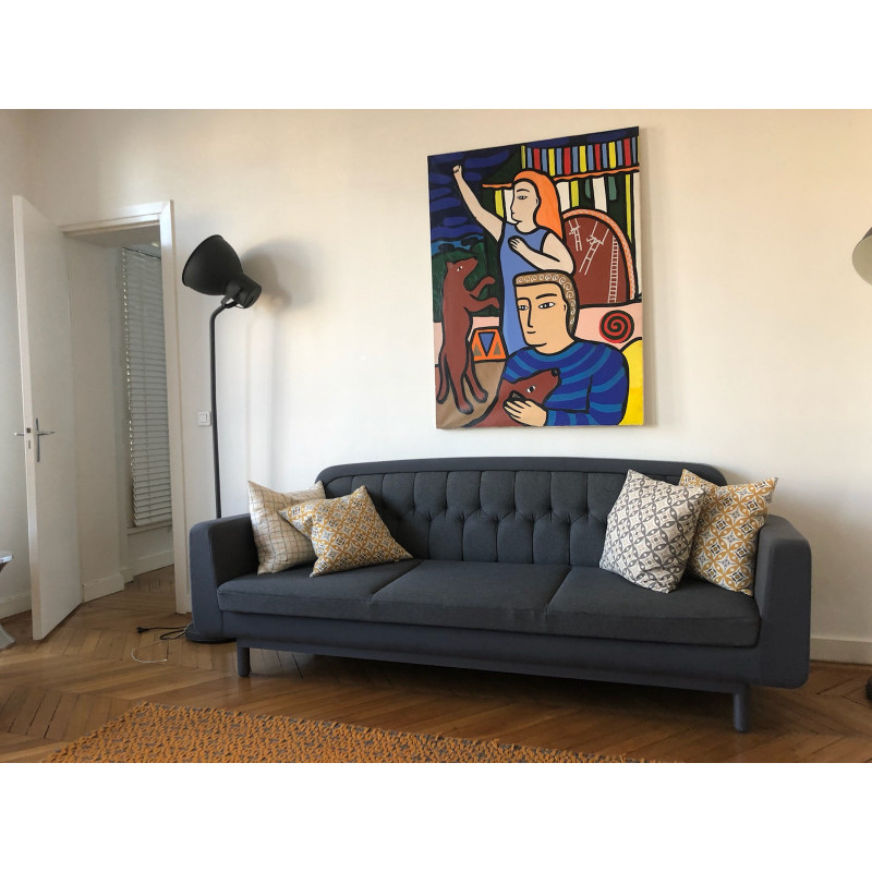 3-seater Onkel sofa in grey color by Normann Copenhagen
