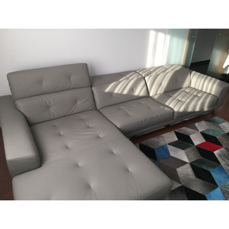 Corner leather sofa by Sacha Lakic for Roche Bobois
