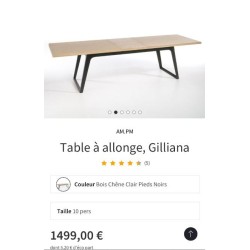 Pre-loved Gilliana Ampm extending table