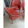 fauteuil cuir rouge poltrona frau sur so chic so design 