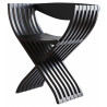 CURULATED SEAT IN BLACK BEECH REISSUE BY PIERRE PAULIN ON THE SO CHIC SO DESIGN second-hand site