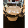 Table Elica salle à manger en marbre blanc