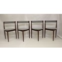 Lot de 4 chaises d\'Hans Olsen pour Frem Rojl Danemark.