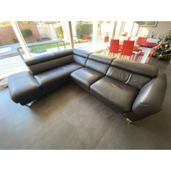 Canapé d'angle cuir Itaca sur le site de l'occasion haut de gamme So Chic So Design