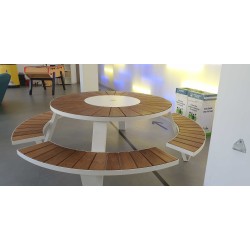 Set table & assises, Table ronde sur le site de l'occasion haut de gamme So Chic So Design