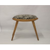 Vintage stool, jacquard fabric Lelièvre edition on So Chic So Design