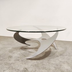 table basse circulaire "Propeller" par Knut Hesterberg 60's