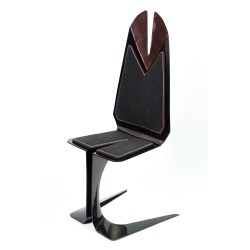 Chaise en carbone J.Violette mono-pied