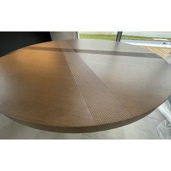 Table roche bobois dépliable bois ronde track sur so chic so design