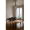 Black steel table by Héron Calligaris