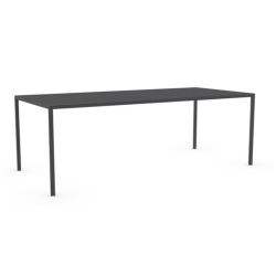 Black steel table by Héron Calligaris