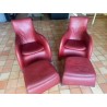 fauteuil et repose pieds