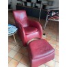 fauteuil et repose pieds