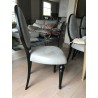 Table de salle à manger ovale en verre haute avec 8 chaises par Ego