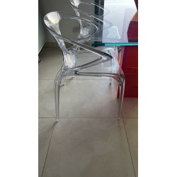 Table en verre et chaises Modèle Diapo Roche Et Bobois