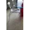 Table en verre et chaises Modèle Diapo Roche Et Bobois