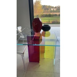 Table en verre et chaises Modèle Diapo Roche Et Bobois