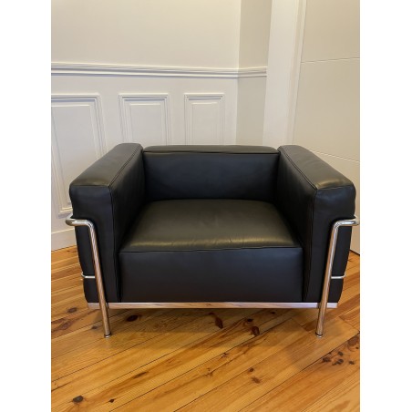 Fauteuil LC3 noir-le corbusier- Collection Cassina Fauteuil LC3 noir-le corbusier- Collection Cassina