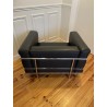 Fauteuil LC3 noir-le corbusier- Collection Cassina