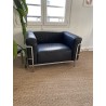 Fauteuil LC3 noir cuir - Le Corbusier