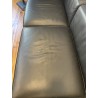 Canapé LC3 cuir noir par Le Corbusier pour Cassina
