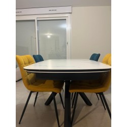 Table GIRARDEAU Anémone et 4 chaises GIRARDEAU Angèle