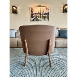 Fauteuil et son pouf assorti Perrouin style scandinave