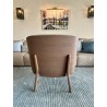 Fauteuil et son pouf assorti Perrouin style scandinave