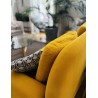 Canapé jaune moutarde sur mesure – modèle COCO – lin et coton