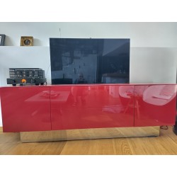 Élégance ( buffet rouge TV rétractable) Roche Bobois
