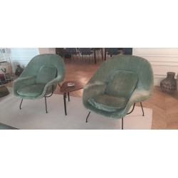 Fauteuil designer Saarinen Womb relax pour Knoll