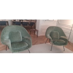 Fauteuil designer Saarinen Womb relax pour Knoll