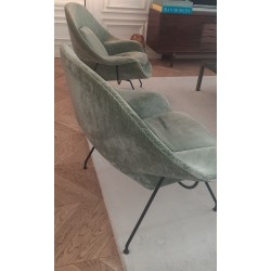 Fauteuil designer Saarinen Womb relax pour Knoll