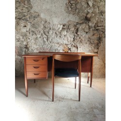 Bureau Göran Strand pour Lelangs Möbelfabrik,chaise Johannes Andersen pour Udulm Möbelfabrik,édition Samcom