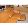 Second-hand 3 seater camel sofa by BoConcept in perfect condition